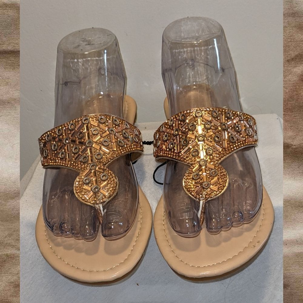 TR Olivia Miller Beaded Sandals - NWOB